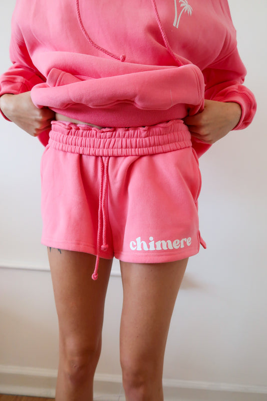 Chimere Comfort Sweat Shorts- Hibiscus Pink