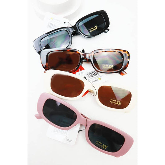 Slim Classic Rectangular Vintage Fashion Shades