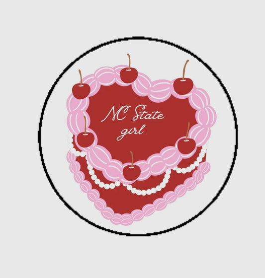 Cake College Pin- Red