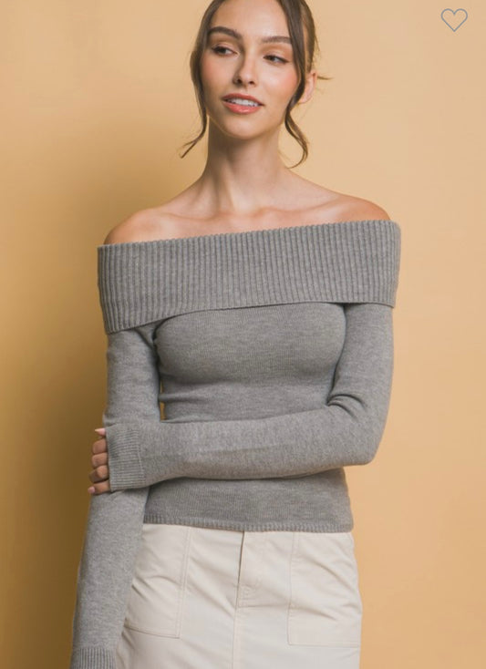 Josie Sweater- Heather Gray