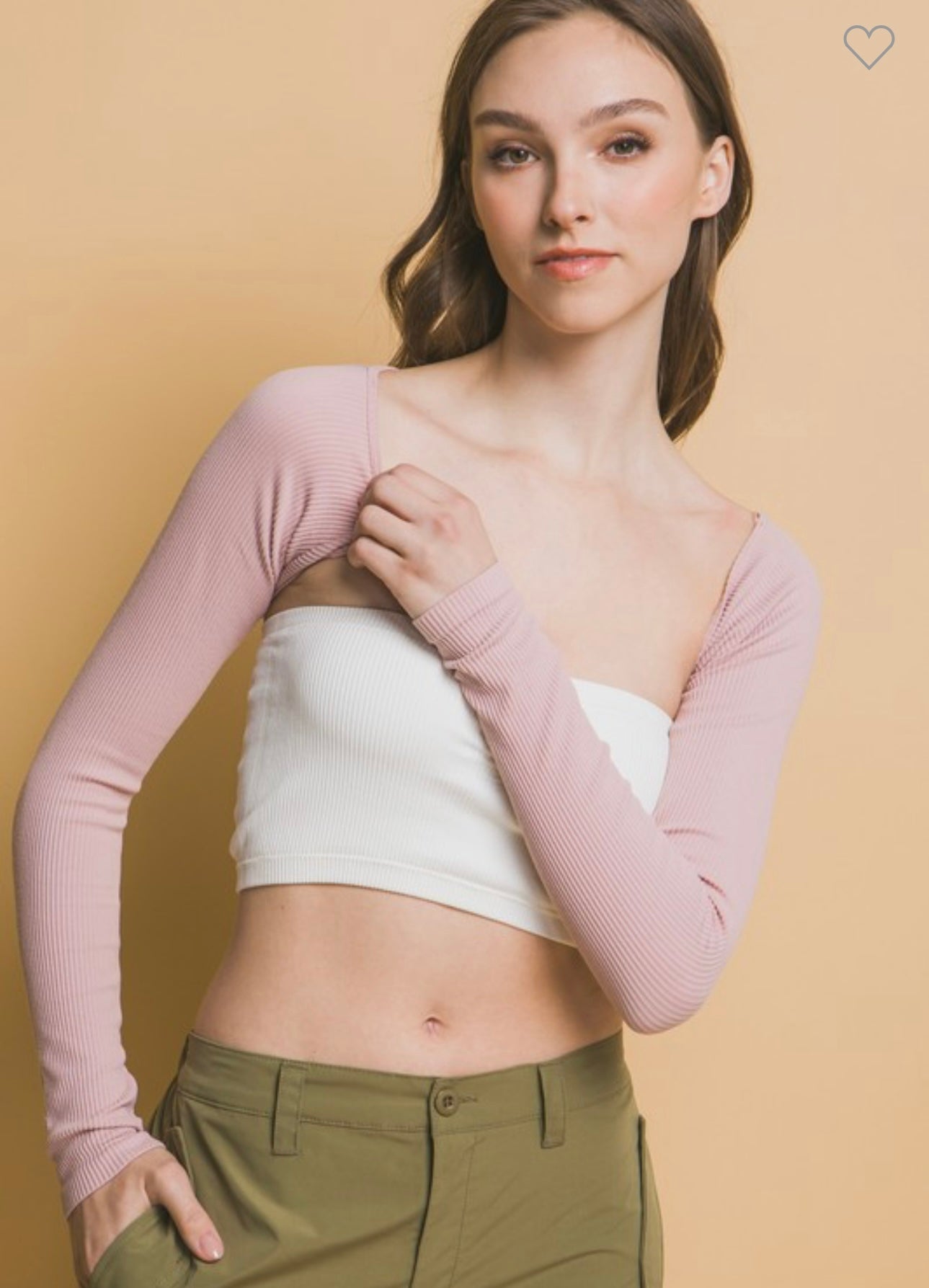 Sadie Shrug- Dusty Pink
