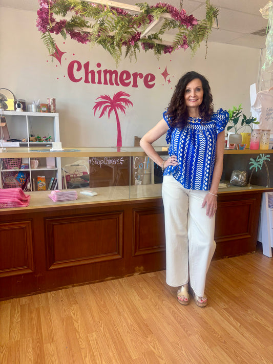 Billie Jean Top- Royal Blue