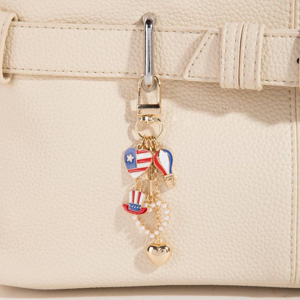 Enamel USA Bag Charms