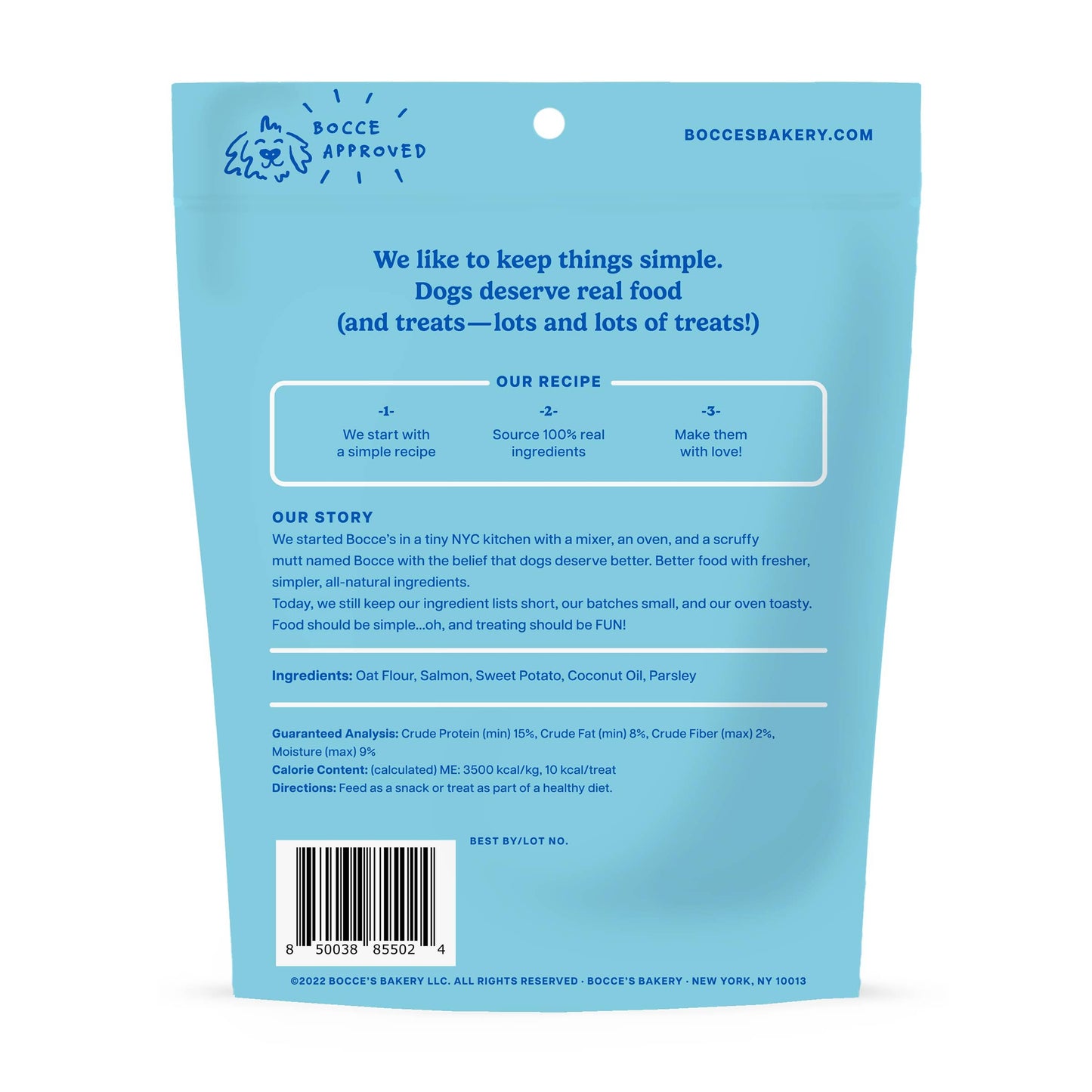 Bocce's Bakery Fish & Chips Biscuits Dog Treats 5oz