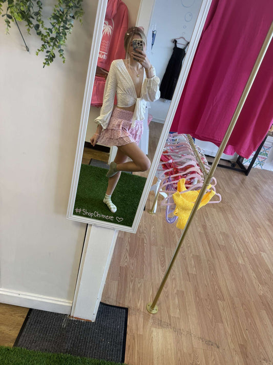 Fancy'd Skirt- Pink