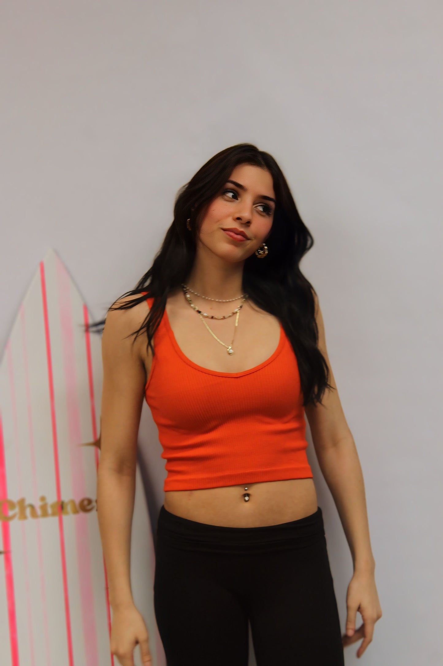 Aria Top- Cherry Red