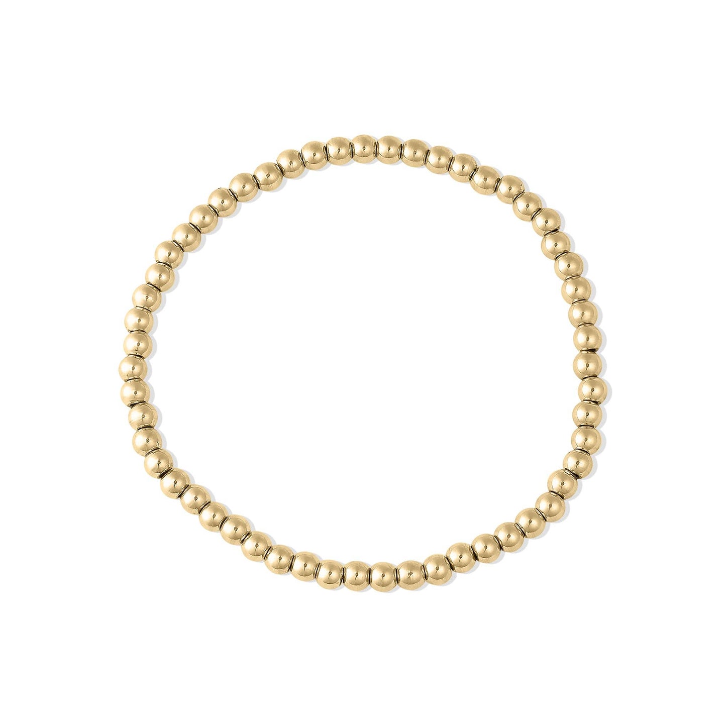 Gold Beaded Stretch Bracelet