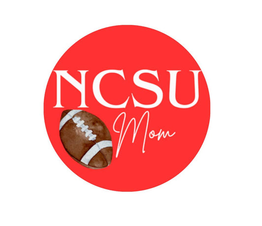 College Mom Pin- Red