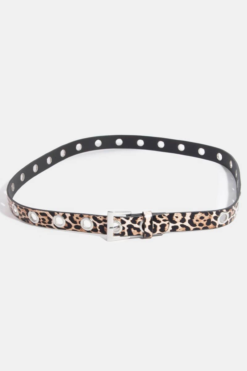 Grommet Vegan Leather Belt